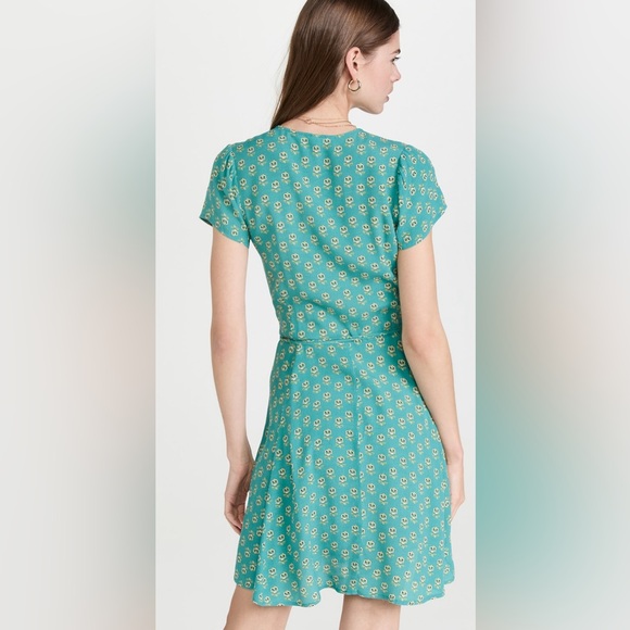 Rolla’s | NWT small Emmylou Wrap Dress in Teal - Picture 2 of 10